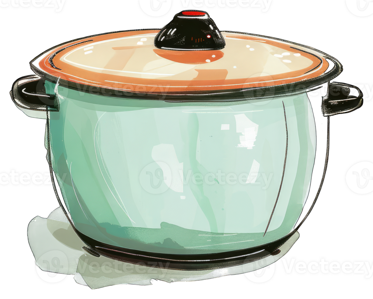 A drawing of a pot with a lid png