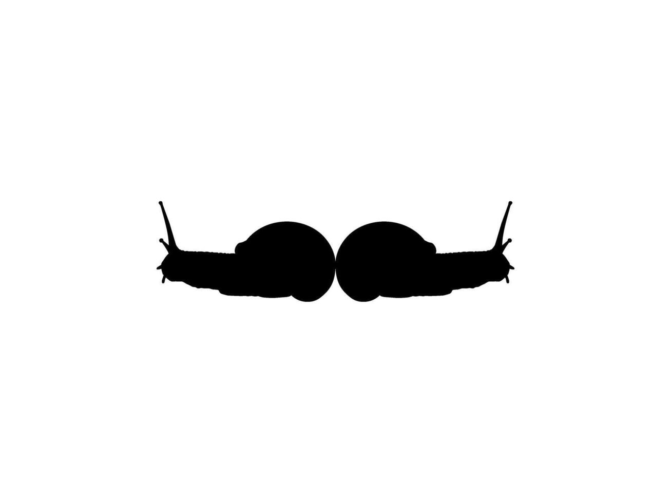 Snails Silhouette, are also called Escargot, Pair Animal Series, can use for Logo, Art Illustration, Apps, Website, etc. Editable vector