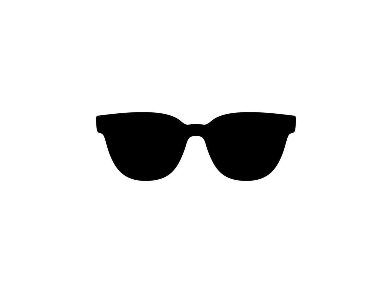 Sun Eye Glasses Silhouette, can use for Pictogram, Logo Gram, Apps, Art Illustration, Template for Avatar Profile Image, Website, etc. Flat Editable vector
