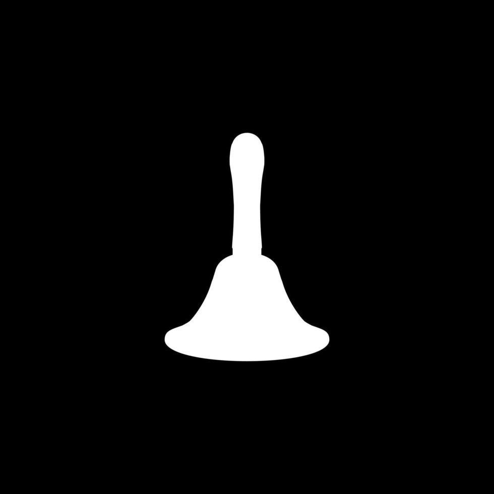 Silhouette of the Hand Ringing Bell, Flat Style, can use for Pictogram, Apps, Website, Logo, Art Illustration, etc. Editable vector