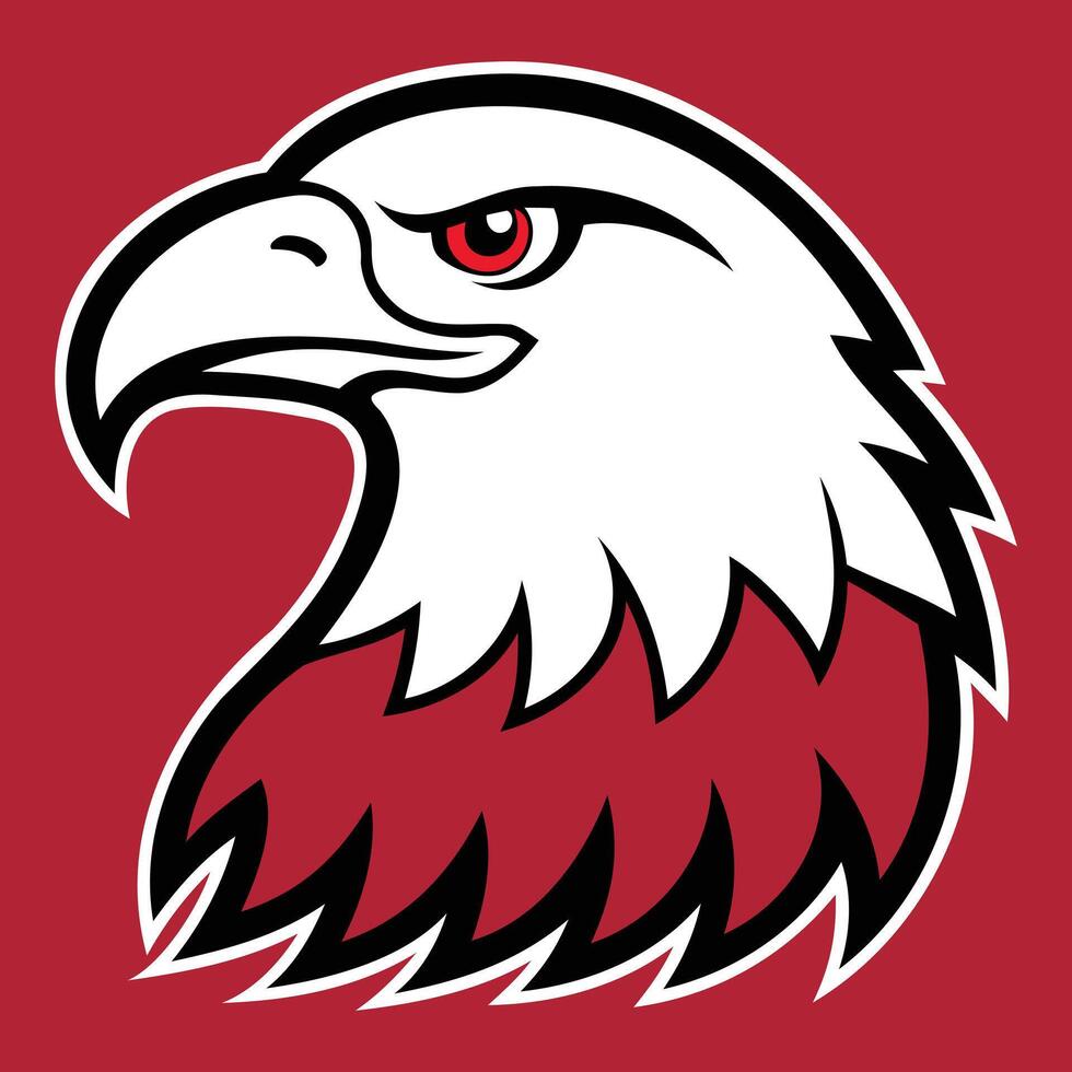 Dynamic Eagle Head Logo Design vector