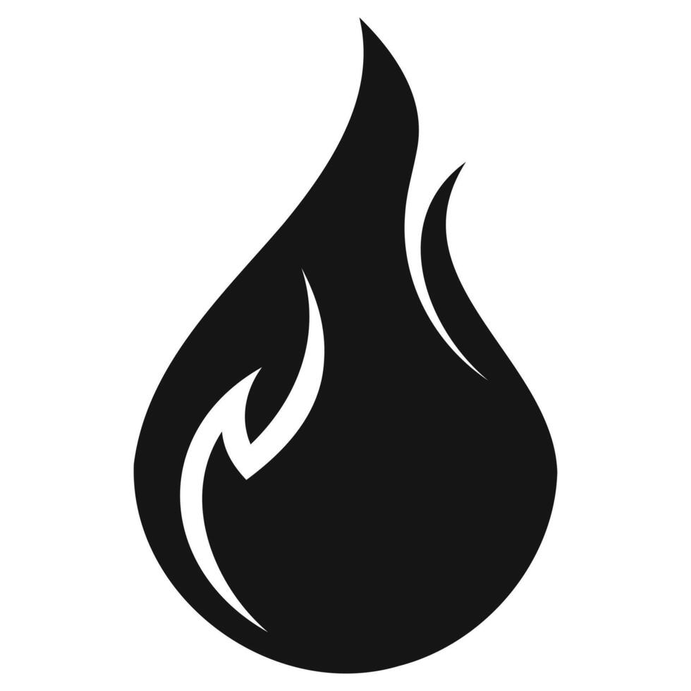 Abstract Flame Design Isolated vector