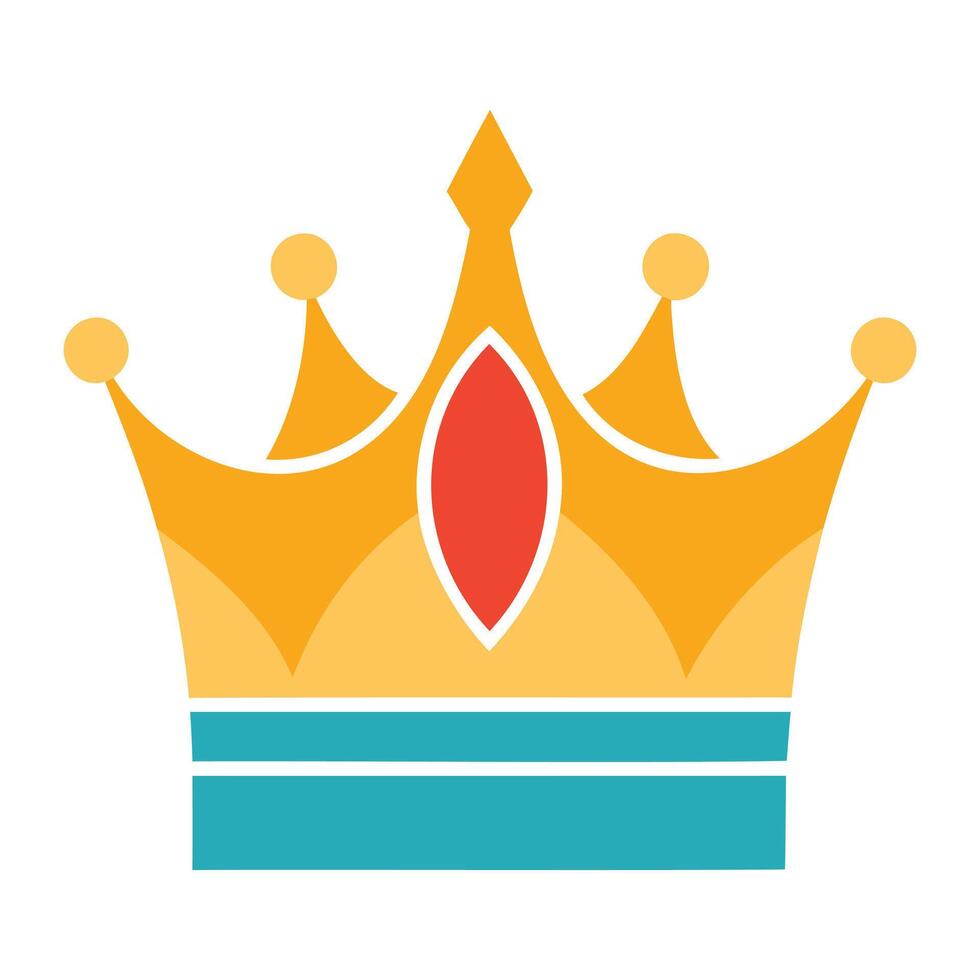 Elegant King's Crown Graphic Art vector