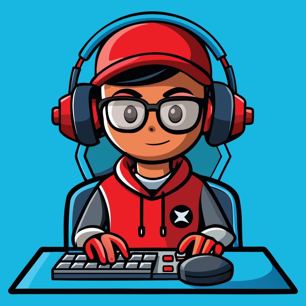 Gaming Enthusiast Graphic Design vector