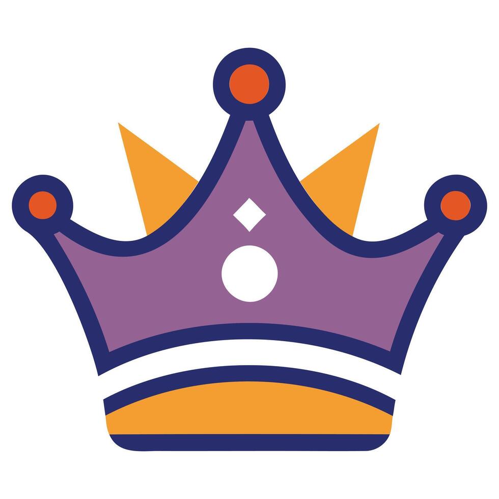 Luxury Crown Icon Design vector