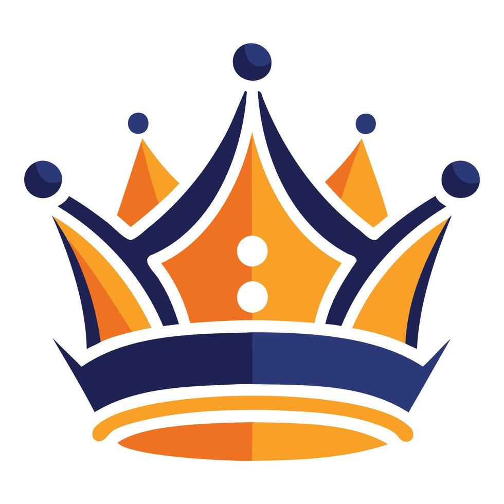 Majestic King Crown Symbol vector