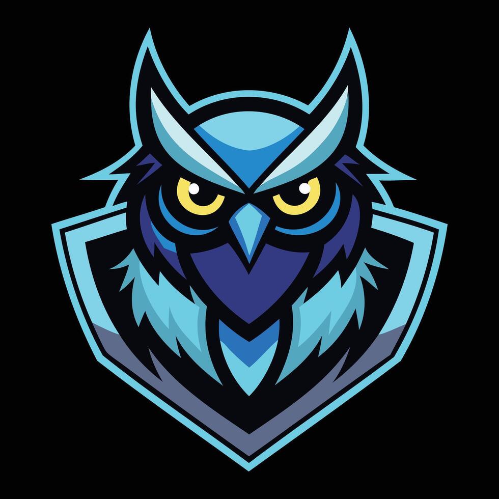 Tech-Inspired Cyber Owl Logo Illustration vector