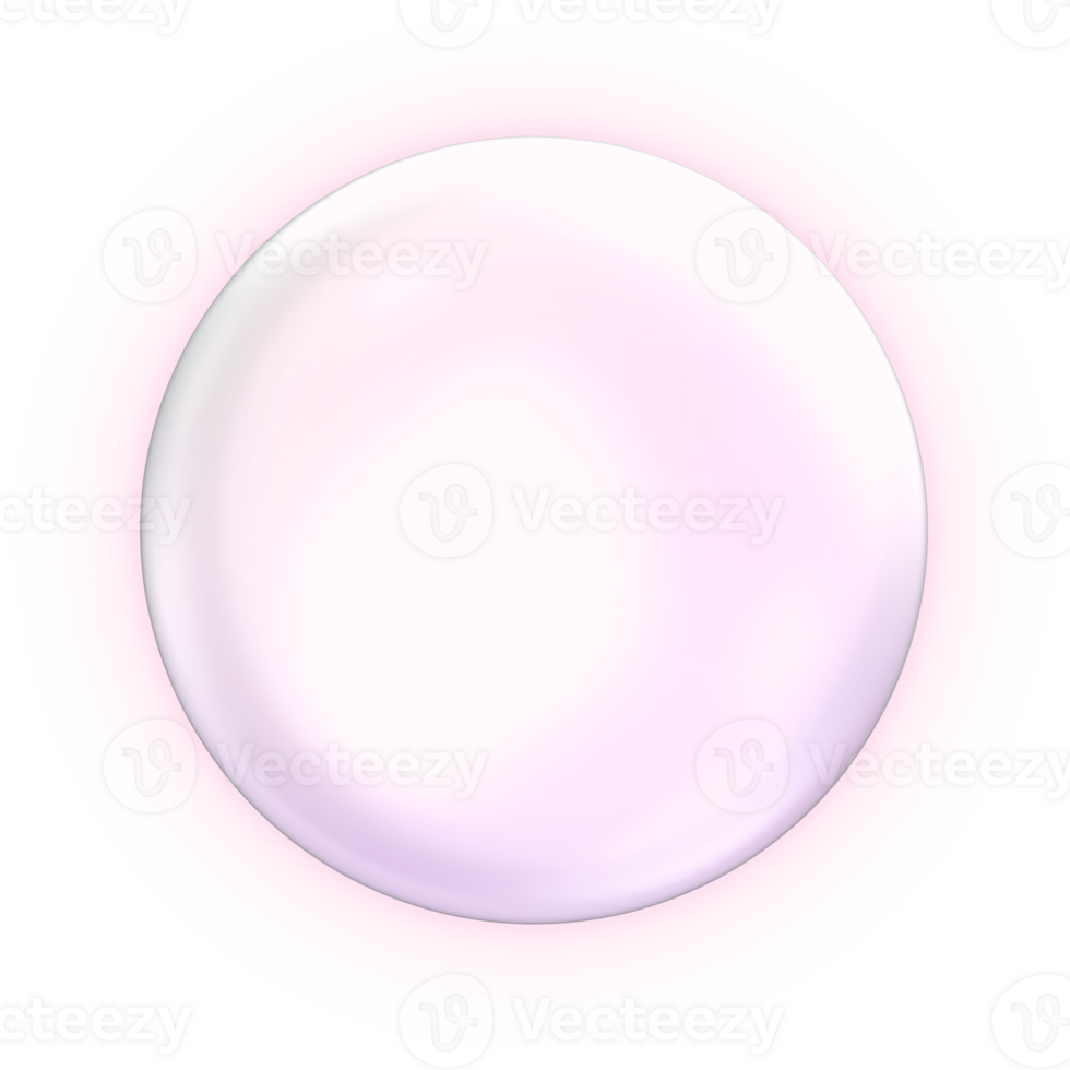 Bubble 3D Kawaii Stationery Stickers Illustration for Decorations png