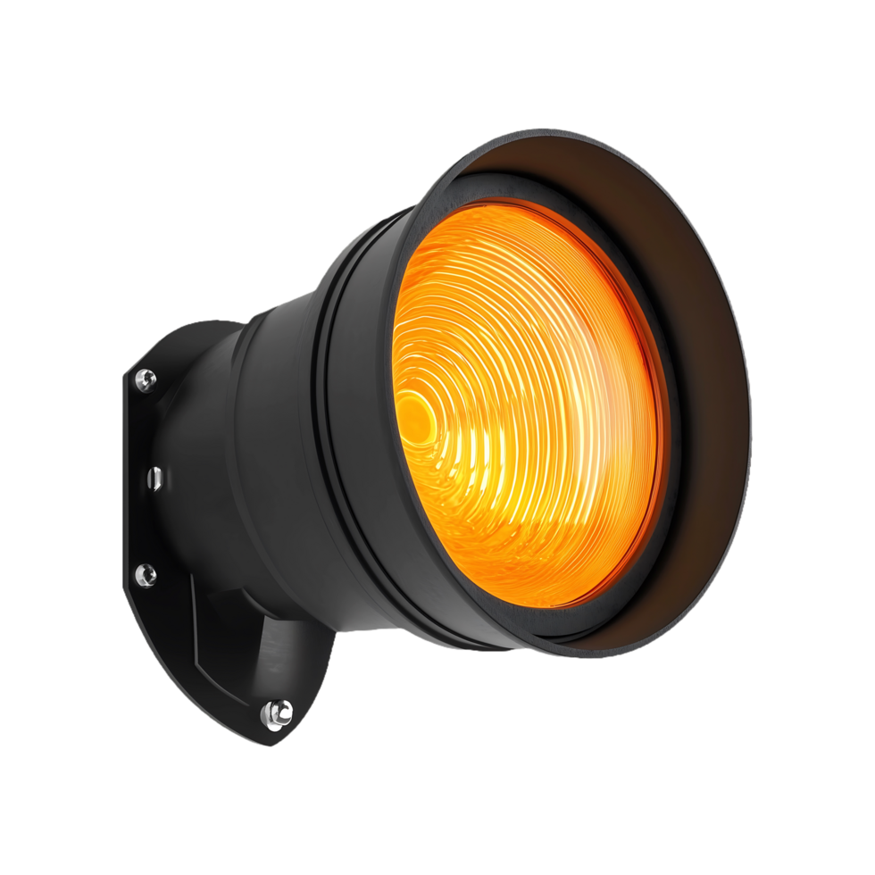 Mounted Flood Light with Orange Illumination png