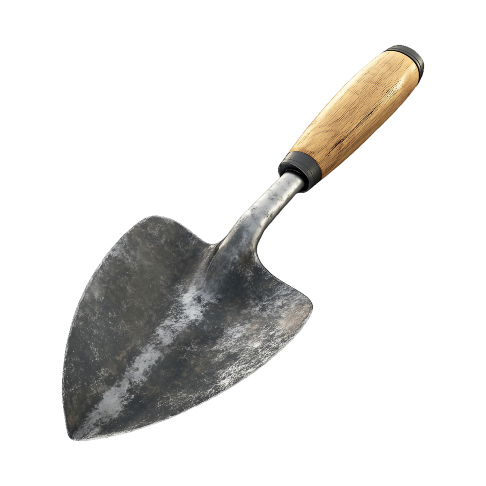 Durable Garden Trowel with Wooden Handle png