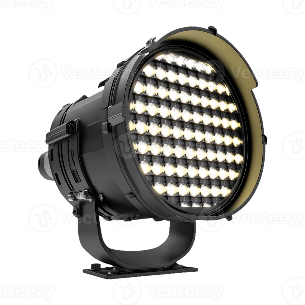 Warm LED Spotlight Perfect for Photography and Event Lighting png