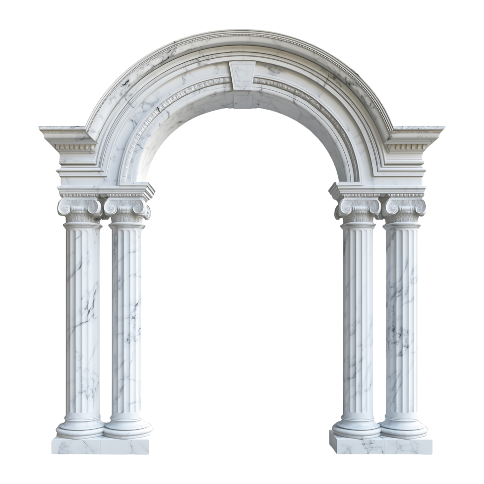 Elegant Marble Arch Classical Architecture for Grand Entrances png