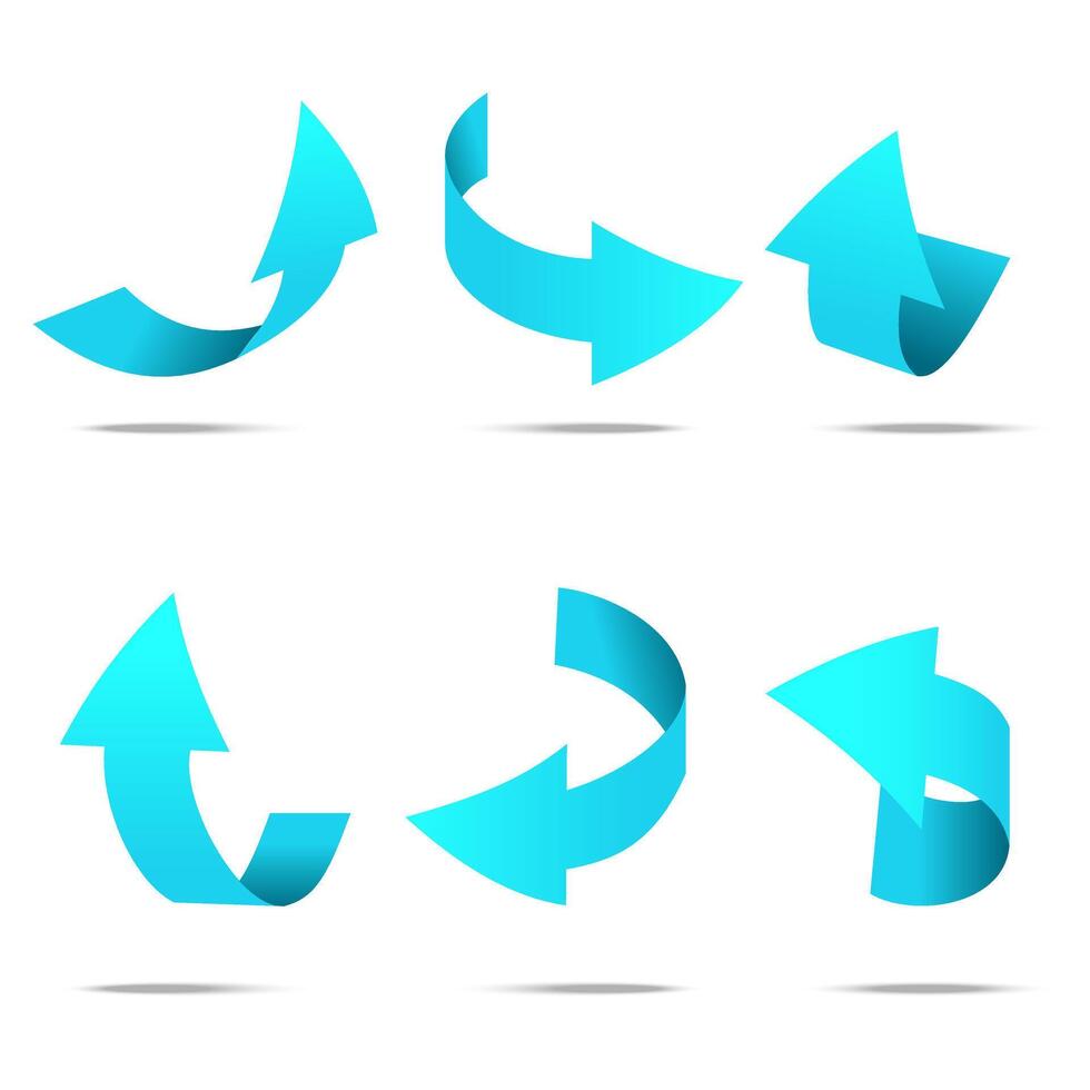 Arrow set for white background for decoration vector
