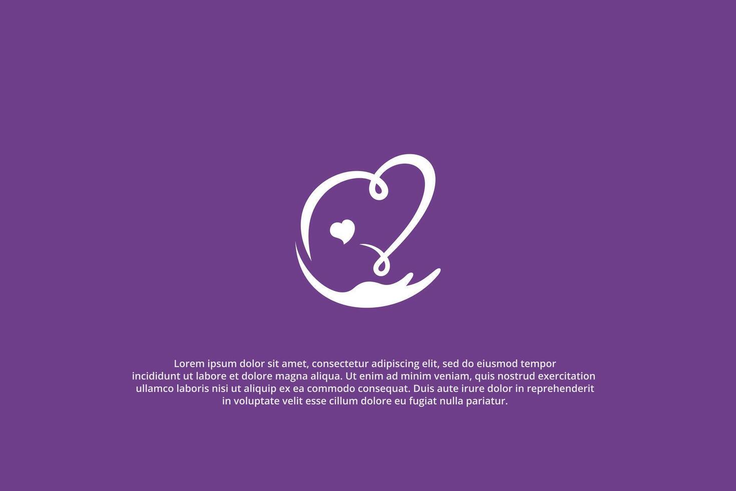logo representing love, care, and support within community vector