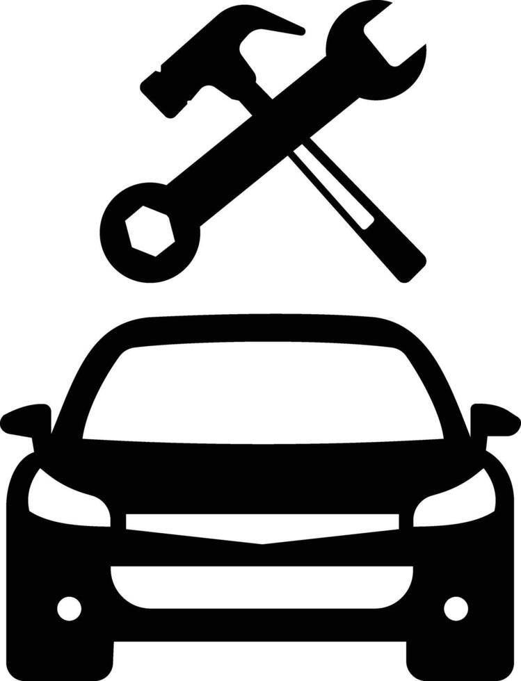car repair icon. Auto service icon. Auto service flat design. car icon. Linear style. vector