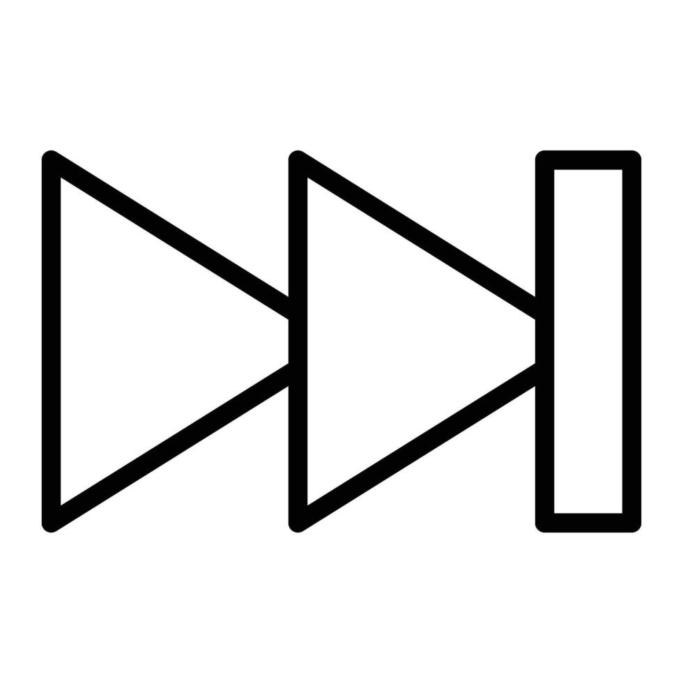 Skip Line Icon Design vector