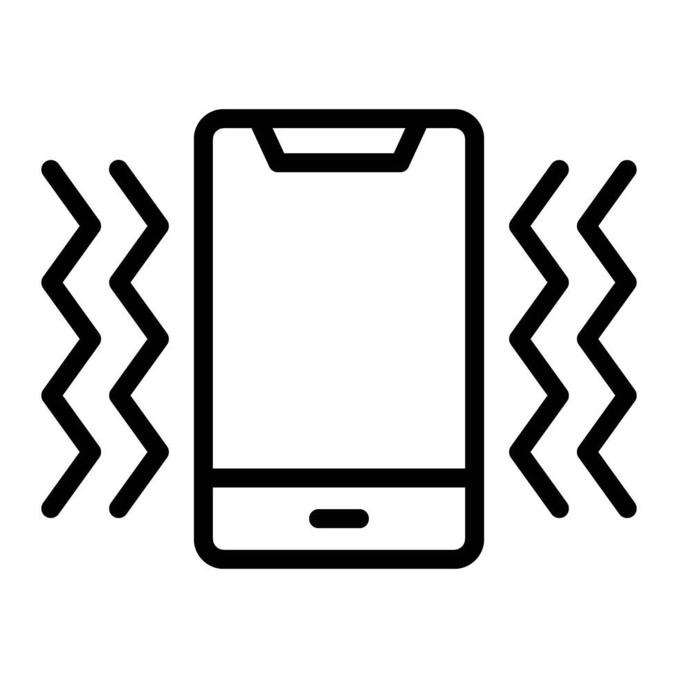 Vibration Line Icon Design vector