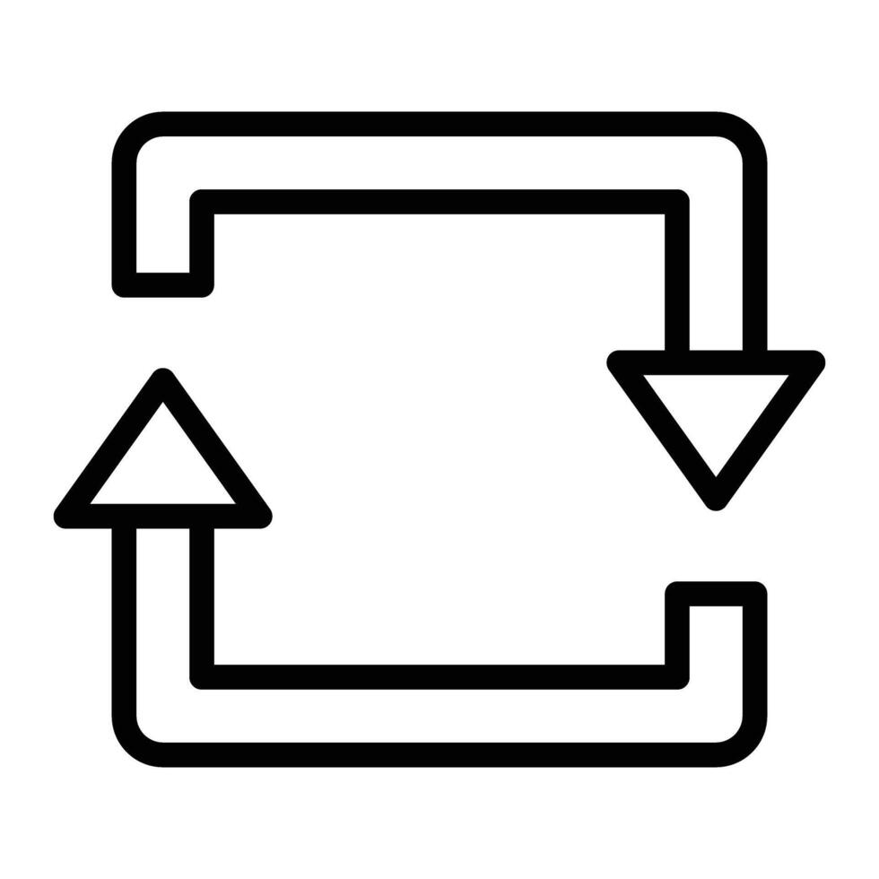 A black and white image of a circular arrow vector