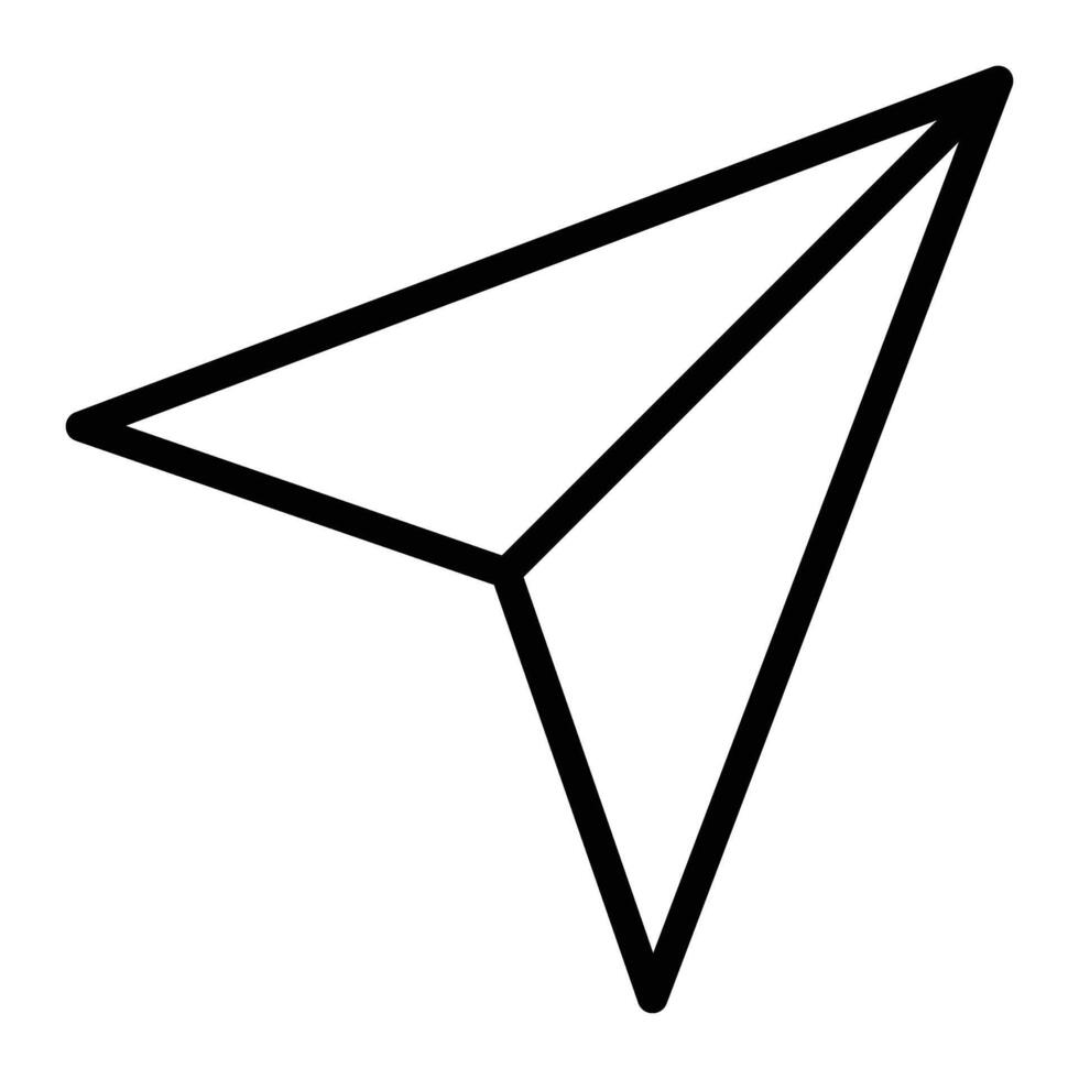 Send Line Icon Design vector