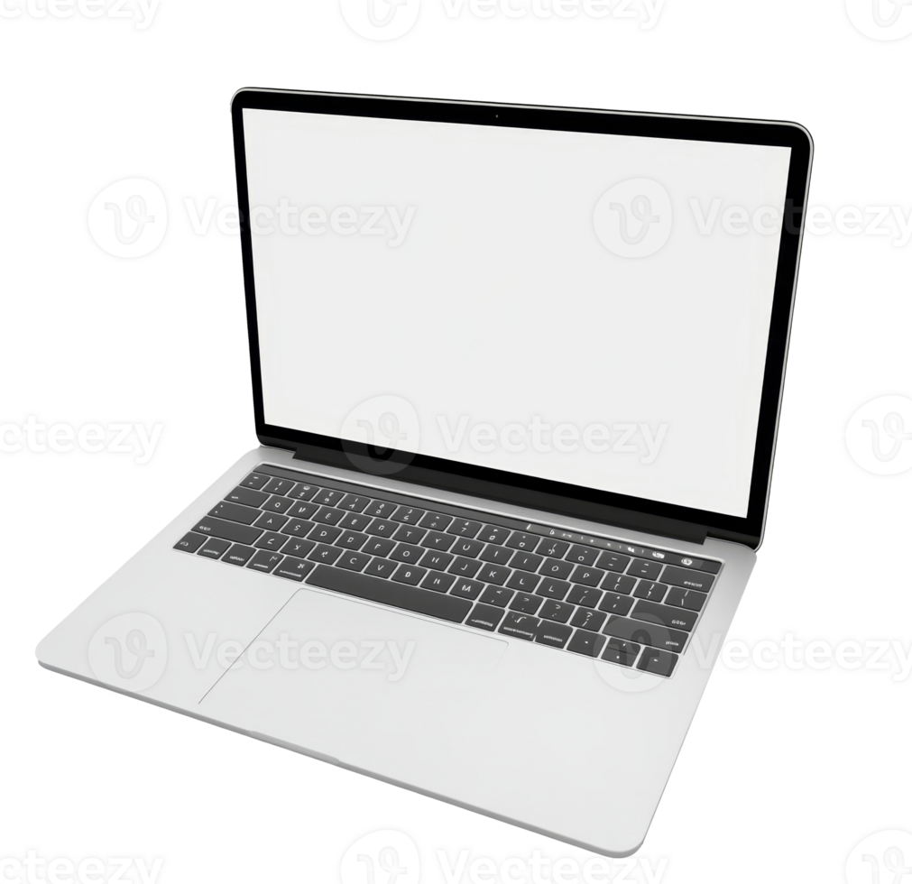 Showcasing a sleek modern laptop with a bright display and elegant design against a transparent backdrop png