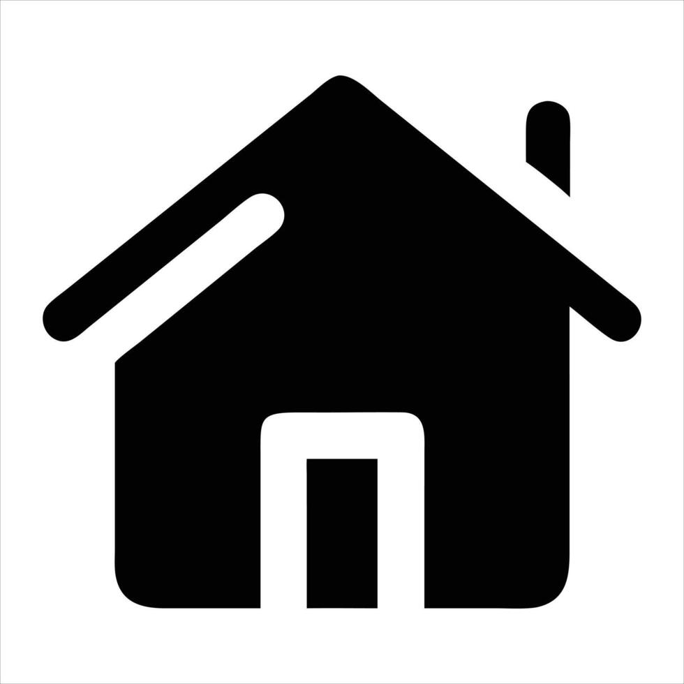 House icon illustration white vector