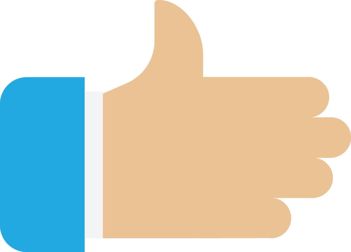 Thumbs Up Like Hand Feedback vector