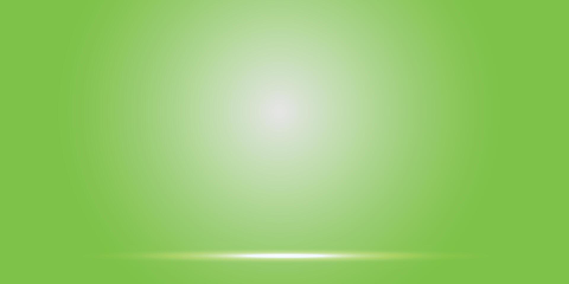 Vibrant Green Studio Background with Soft Gradient for Product Photography. vector