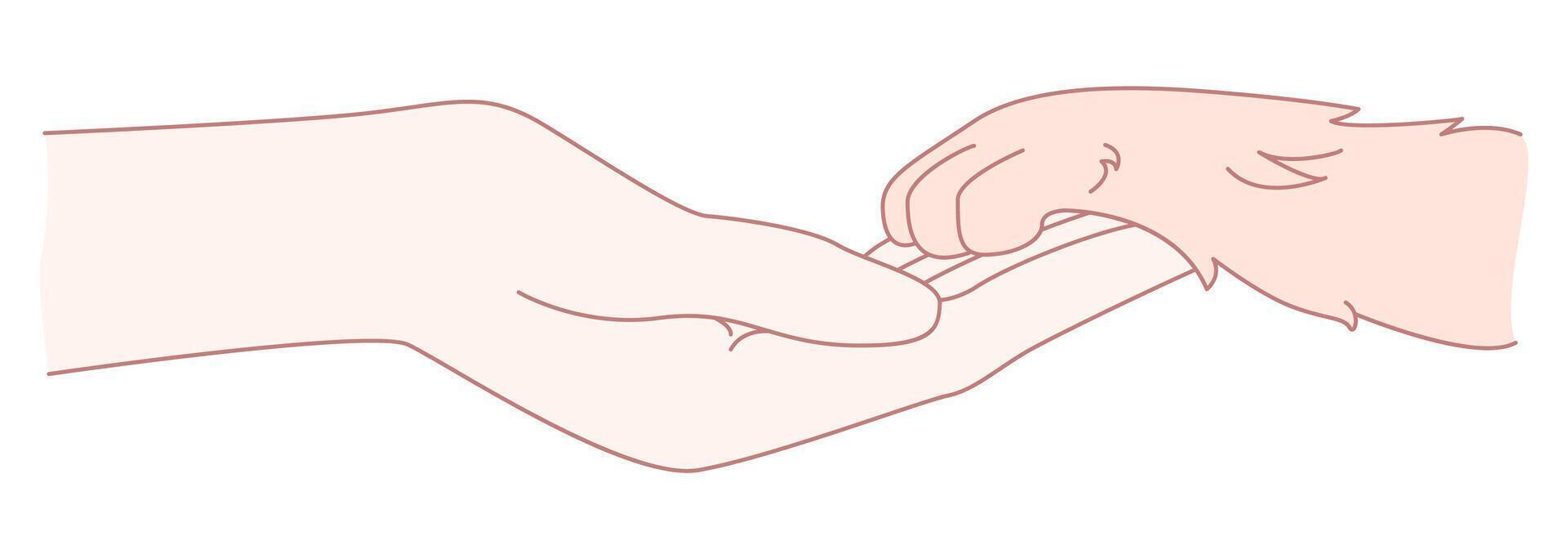 The Deep Connection Between Humans and Animals A Truly Touching and Heartwarming Moment vector