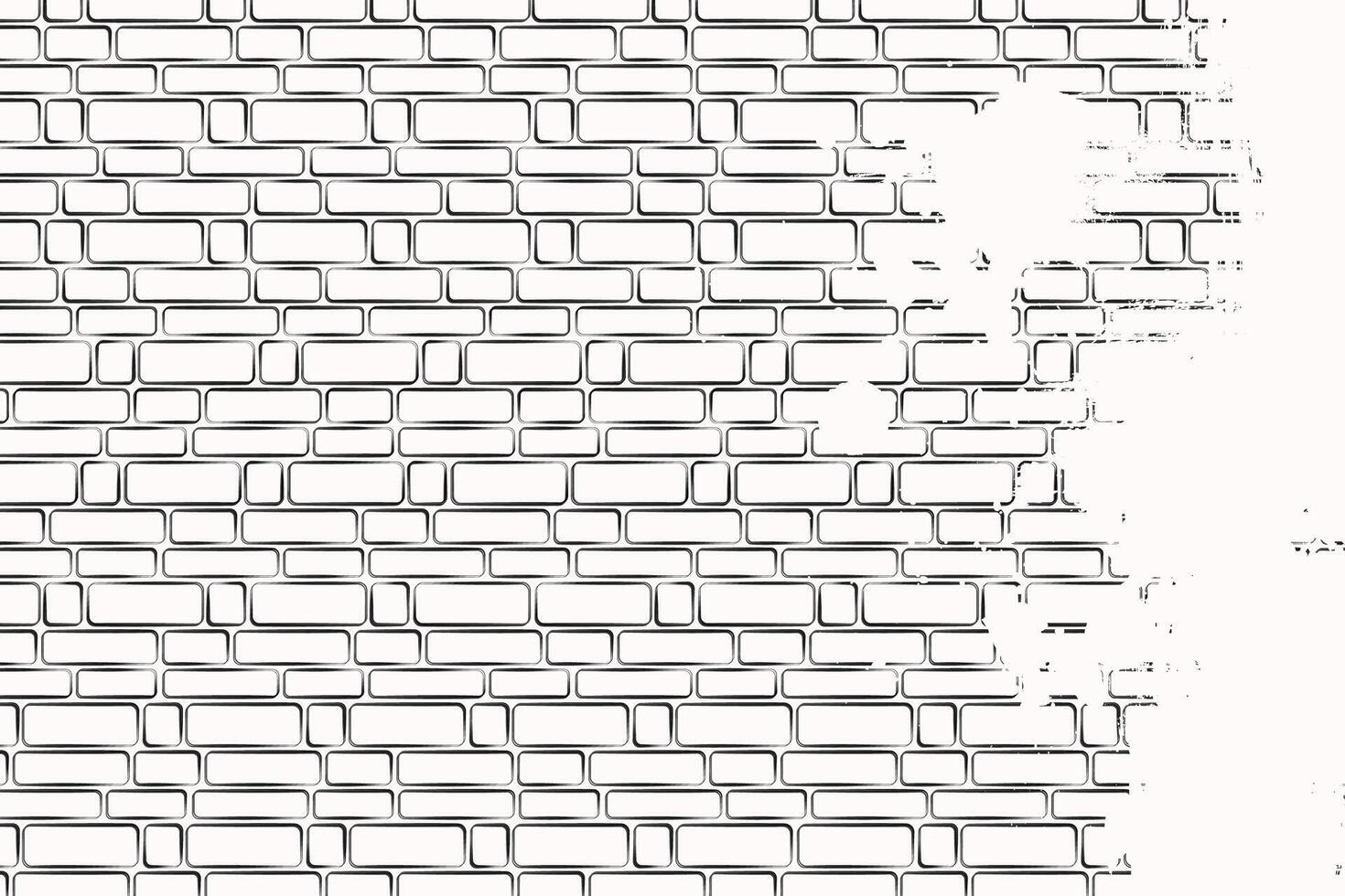 Geometric pattern of uniformly arranged horizontal rectangles, resembling bricks. vector