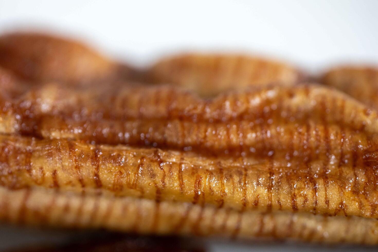 Dehydrated banana in macro photography fine details 3f photo