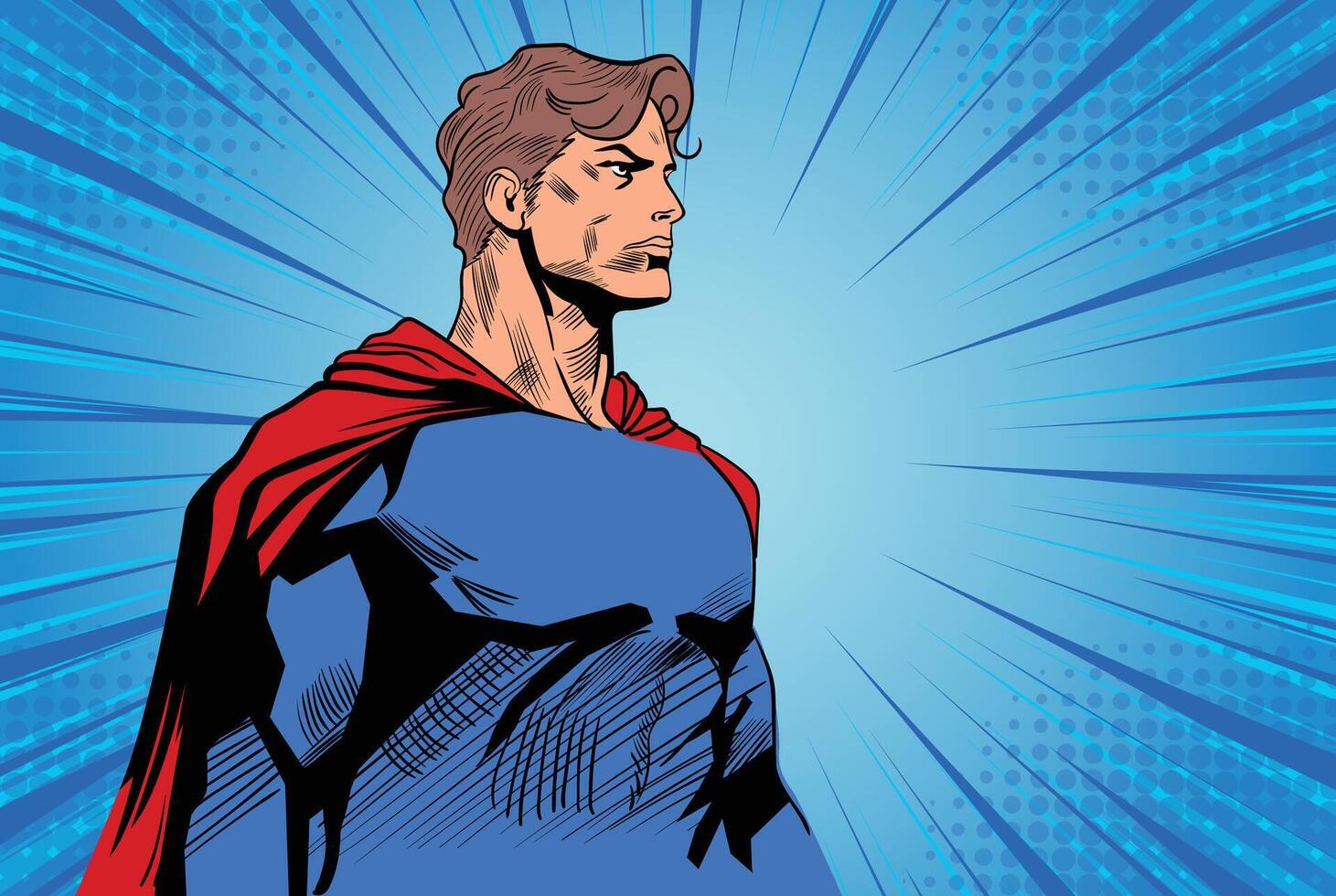 Super hero. illustration on a background vector