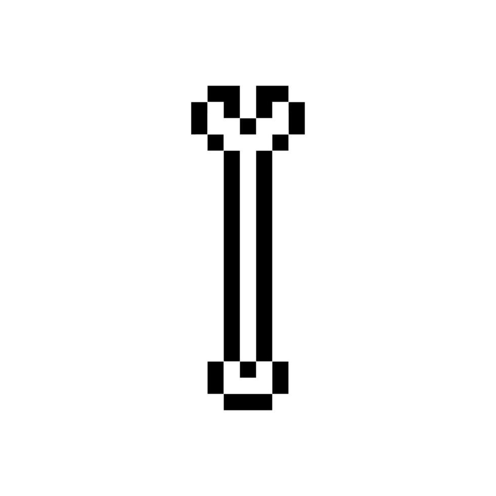wrench tool pixel vector