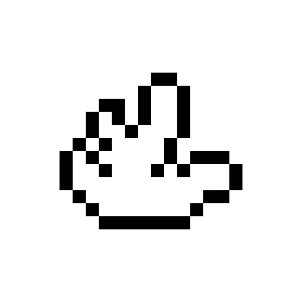 natural pixel shape old game vibe vector
