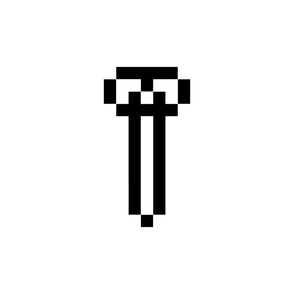 nail pixel bolt vector