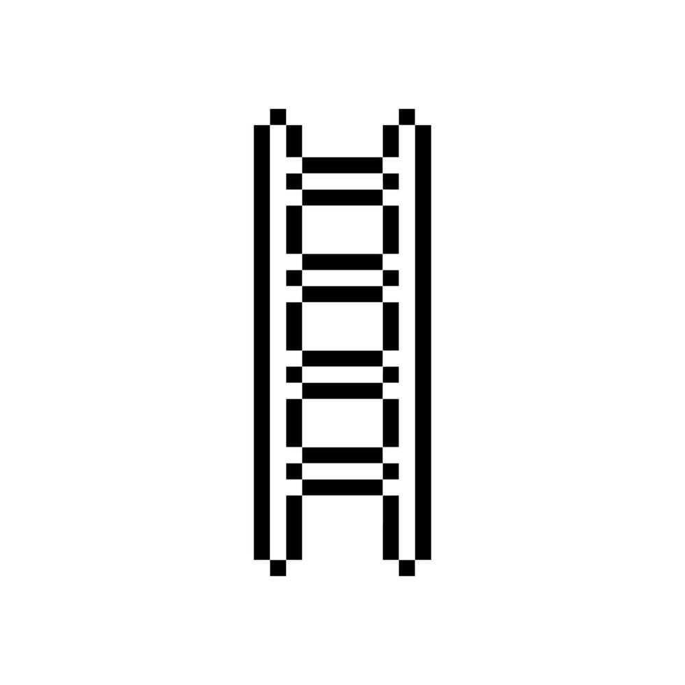 ladder pixel art vector