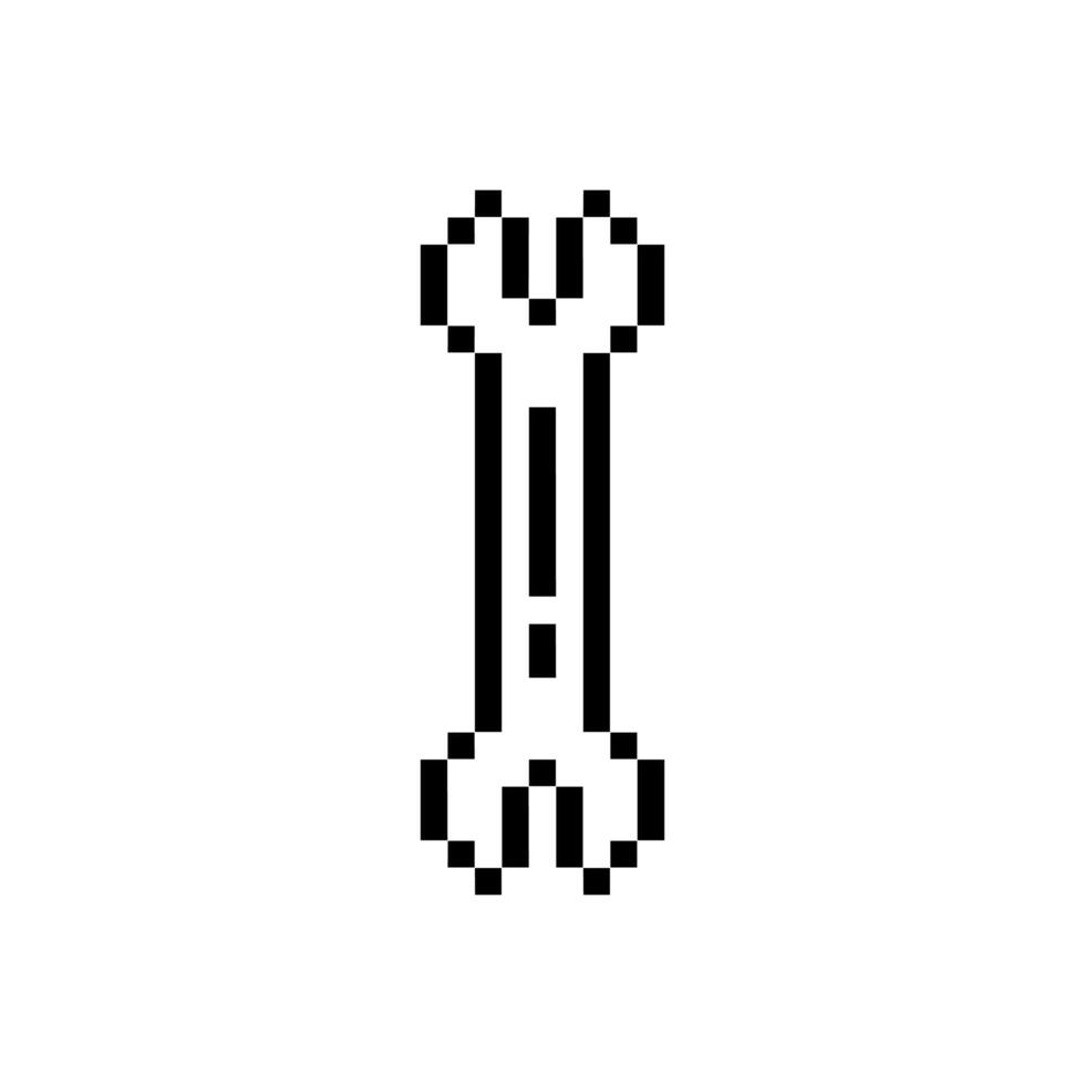 wrench pixel art vector