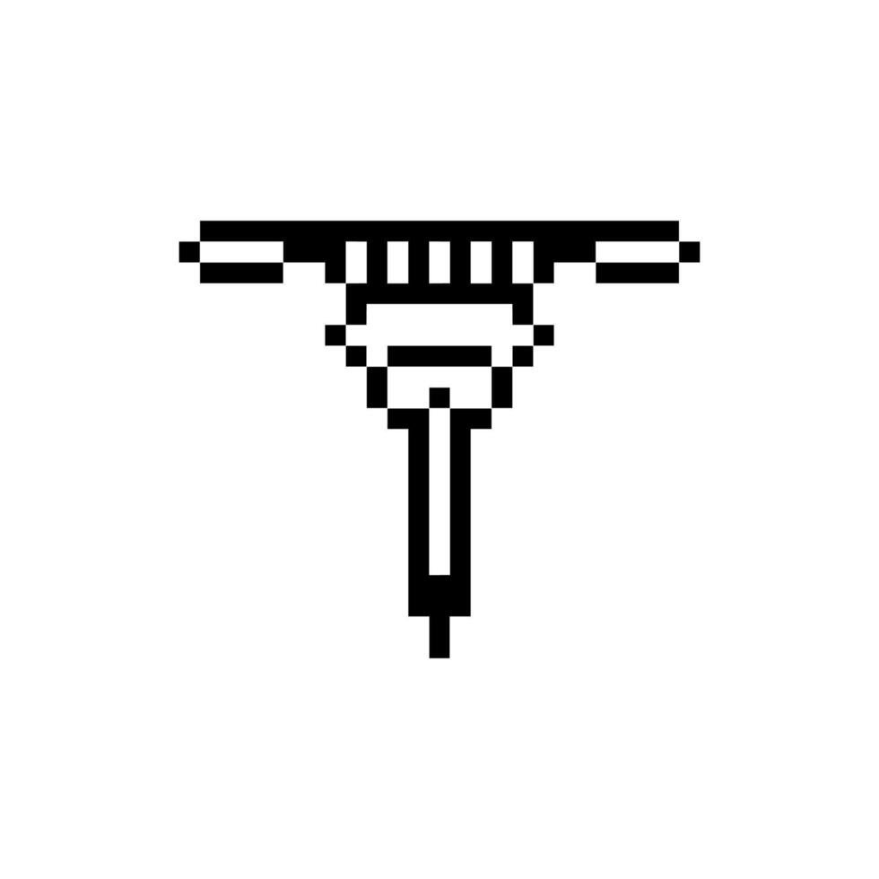 jackhammer pixel drill vector