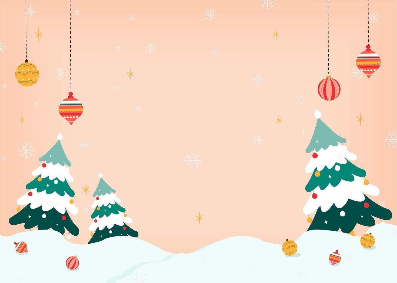 Merry Christmas. greeting cards, posters, holiday covers. Modern Xmas design with Christmas decorations. flat design style graphic illustration. vector