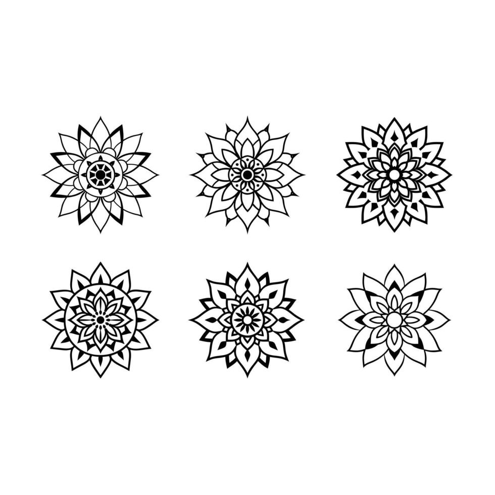 Bold Line Mandala Ornament Intricate Geometric Mandala Design for Creative Projects vector