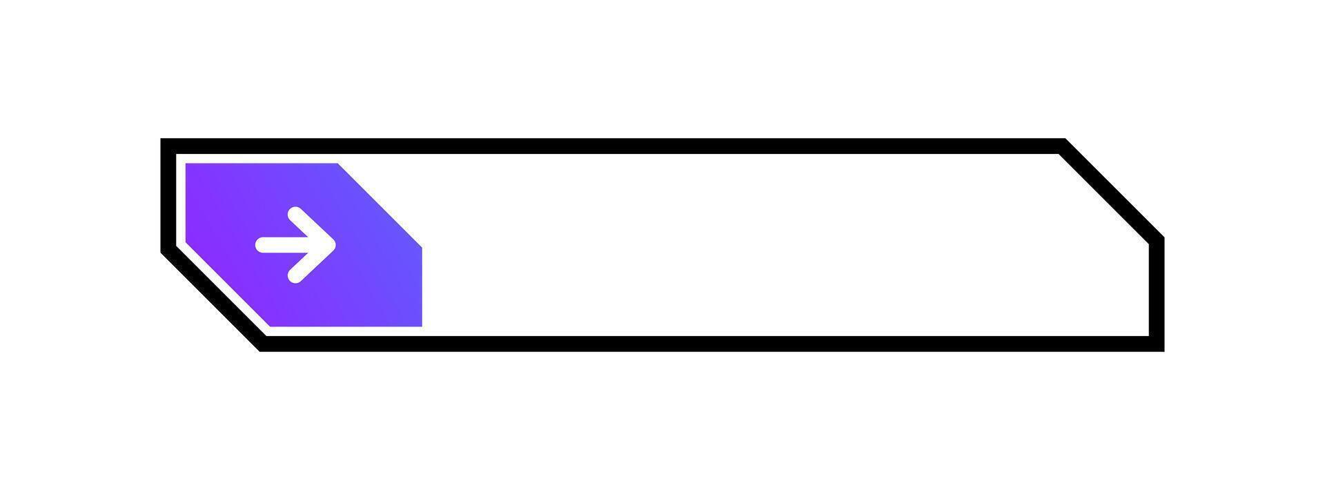 A purple and blue arrow pointing to the left vector