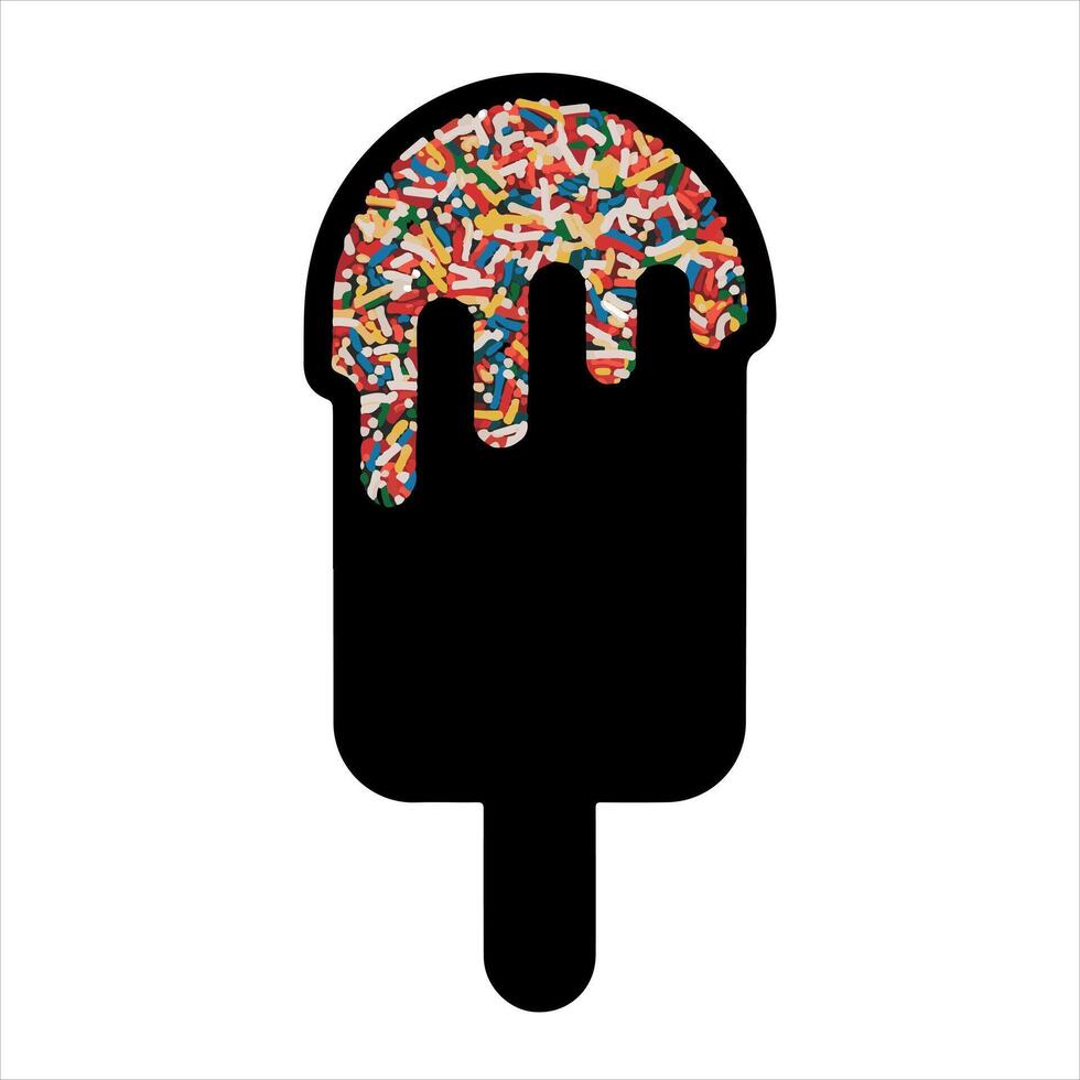 Ice Lolly silhouette vector