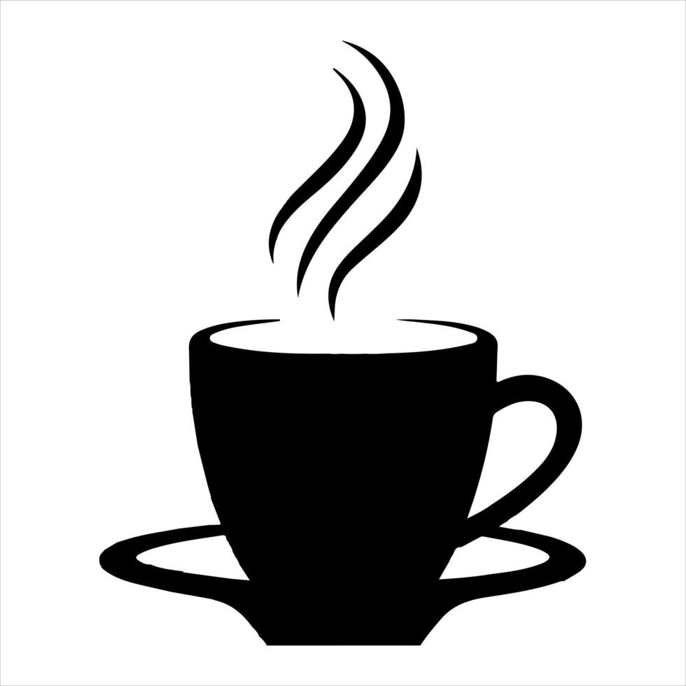 Coffee cup silhouette vector