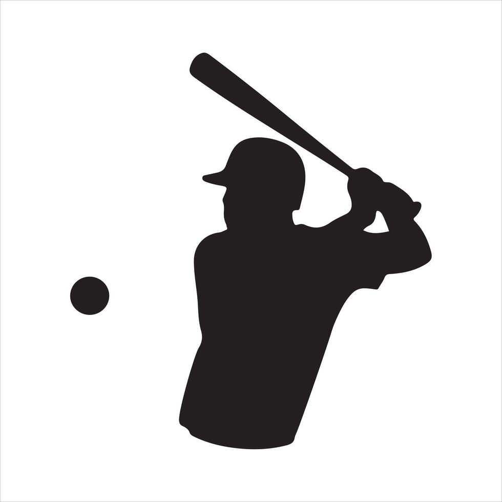 Baseball Player silhouette vector