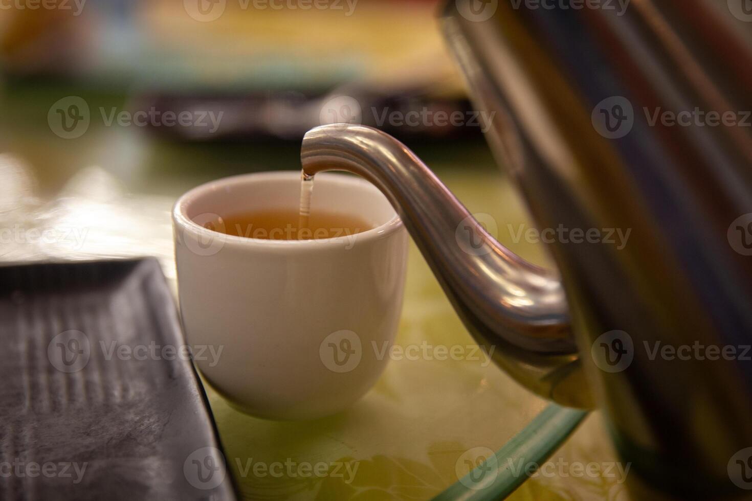 Pouring Chinese Tea photo