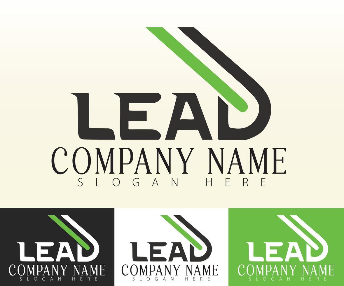 A minimalist design with the initials LEAD. vector
