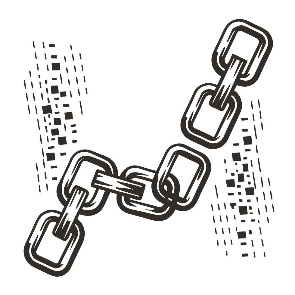 blockchain chain breaking, data network disruption technology, digital innovation, cybersecurity risk vector