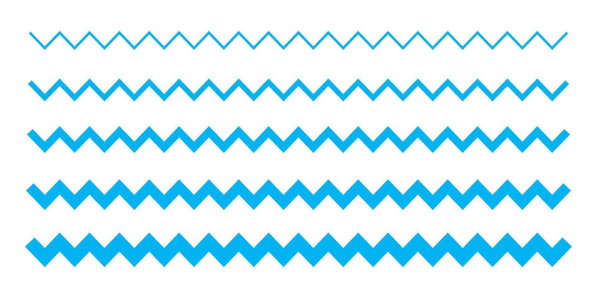 wave line, blue wavy pattern, zigzag lines, curve line graphic texture for background vector