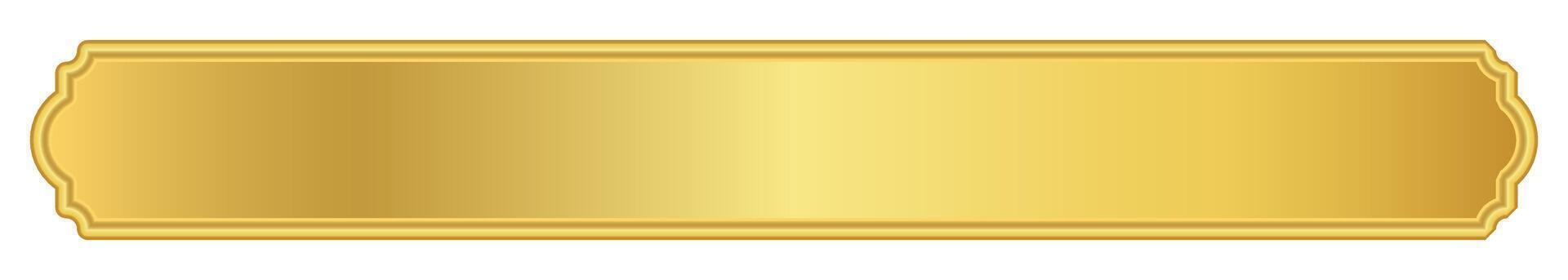 gold label element, luxury golden frame, golden name plate vector