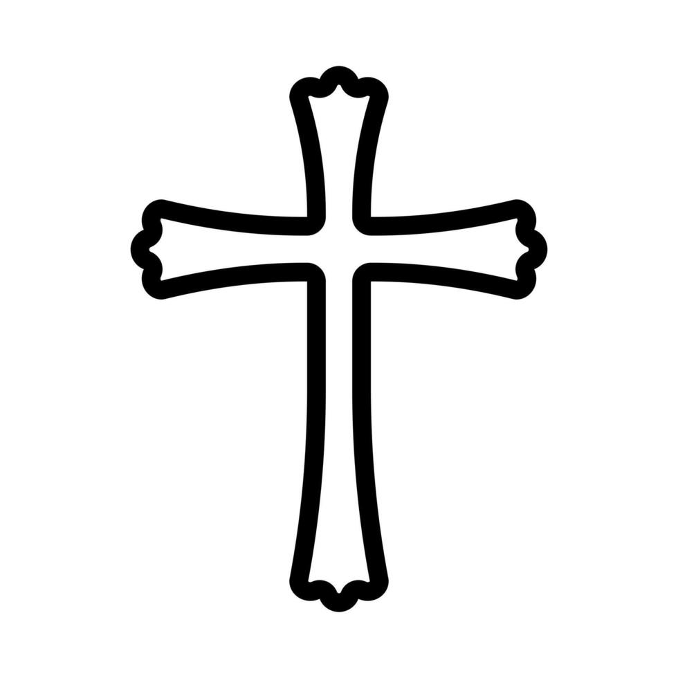 cross outline, christian crosses vector