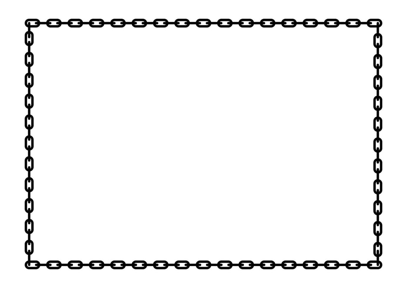 rectangle a4 frame, chian border frame graphic simple, art line frame vector